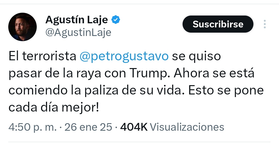 Los pregoneros de la libertad festejan la deportación masiva de migrantes compatriotas cuyo único "delito" es estar indocumentados.

Trump va camino a generar una CRISIS HUMANITARIA en el Río Bravo, y éstos idiotas útiles, formados en los programas de la NED (es decir, la CIA),