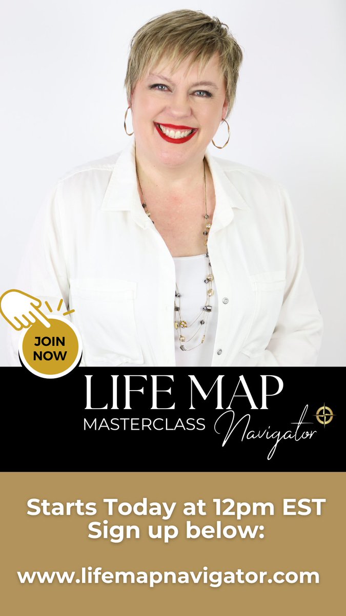 Starts Today! Ready to thrive and achieve your goals? 🚀 Our Life Map Navigator 5 Day Masterclass starts January 27th! Get your FREE workbook now – it's your year-long guide to success. Don't just talk about it, take action. 

Sign up here: lifemapnavigator.com