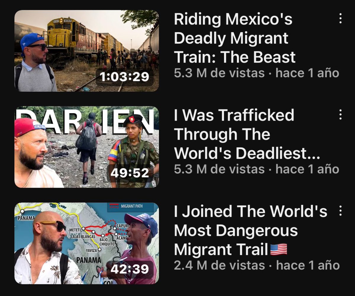 LedVarela's tweet photo. Si quieren ver un documental verdaderamente bueno sobre el Darién y la difícil vida del migrante vayan al canal de YouTube “Bald and Bankrupt”, Benjamin me parece el mejor youtuber viajero que existe y lo que hizo cruzando la selva es impactante, te parte el alma. https://t.co/XrWBUq4Hbd