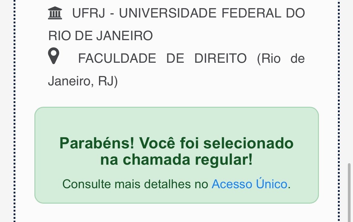 allystuds's tweet image. Acordei aprovado em direito na UFRJ 🥹