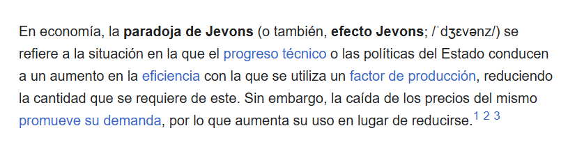 ContraInvest's tweet photo. Me encantan las paradojas. Esta es sencilla y viene ni que pintada para el mini shock bursátil de hoy: la paradoja de Jevons. https://t.co/dTNZrmvmmr