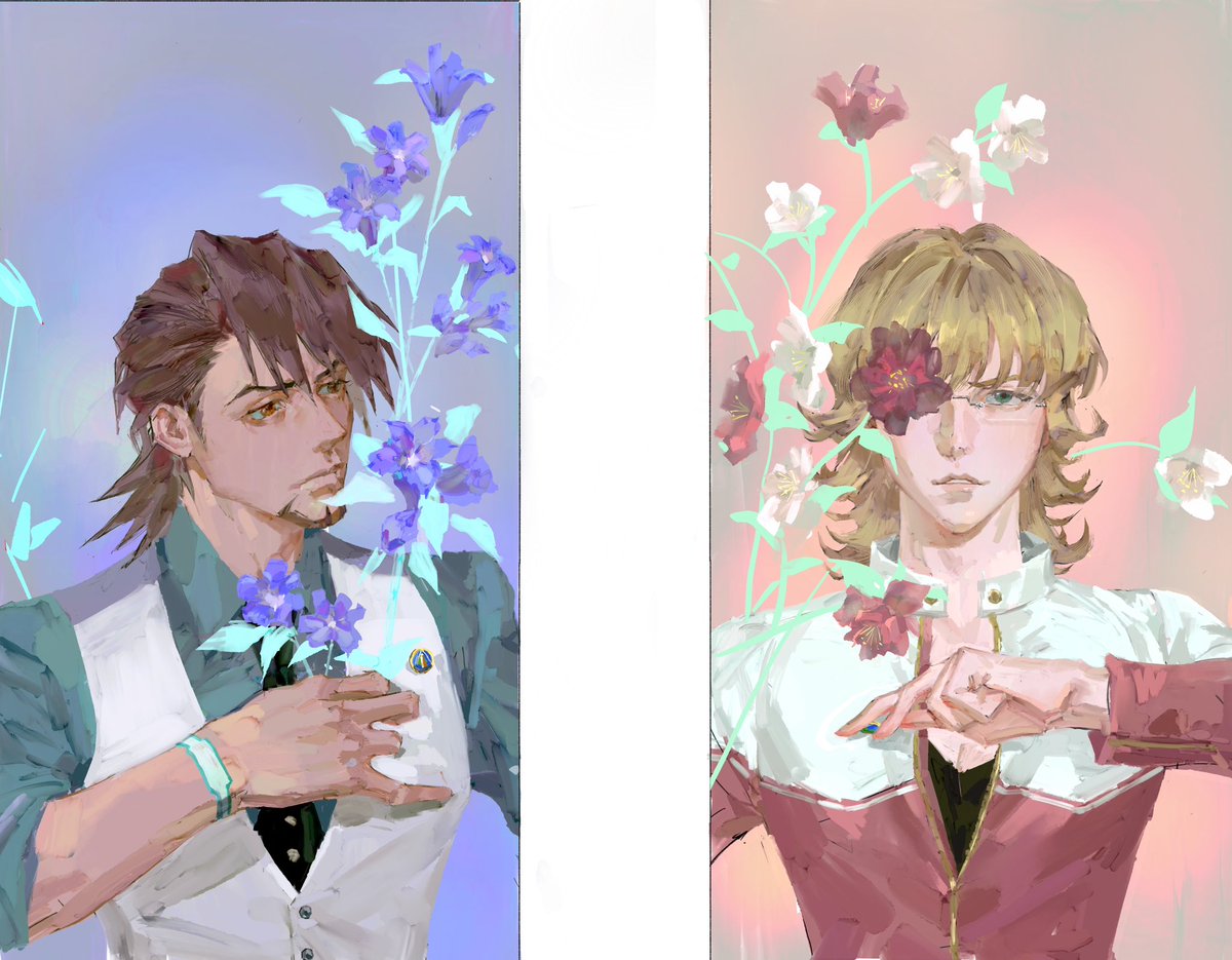 龙胆与菟葵
#tigerandbunny
#taibani