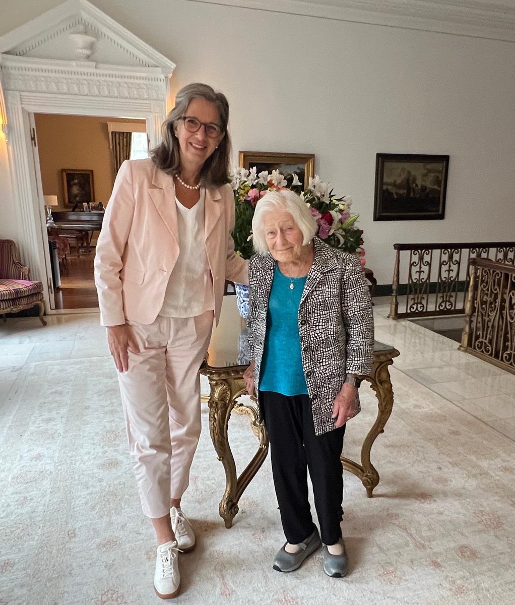 I have the great honor to announce that the 2025 Anne Frank Award for Human Dignity and Tolerance will be awarded to Irene Butter for her work fighting intolerance, anti-Semitism, racism, and discrimination.