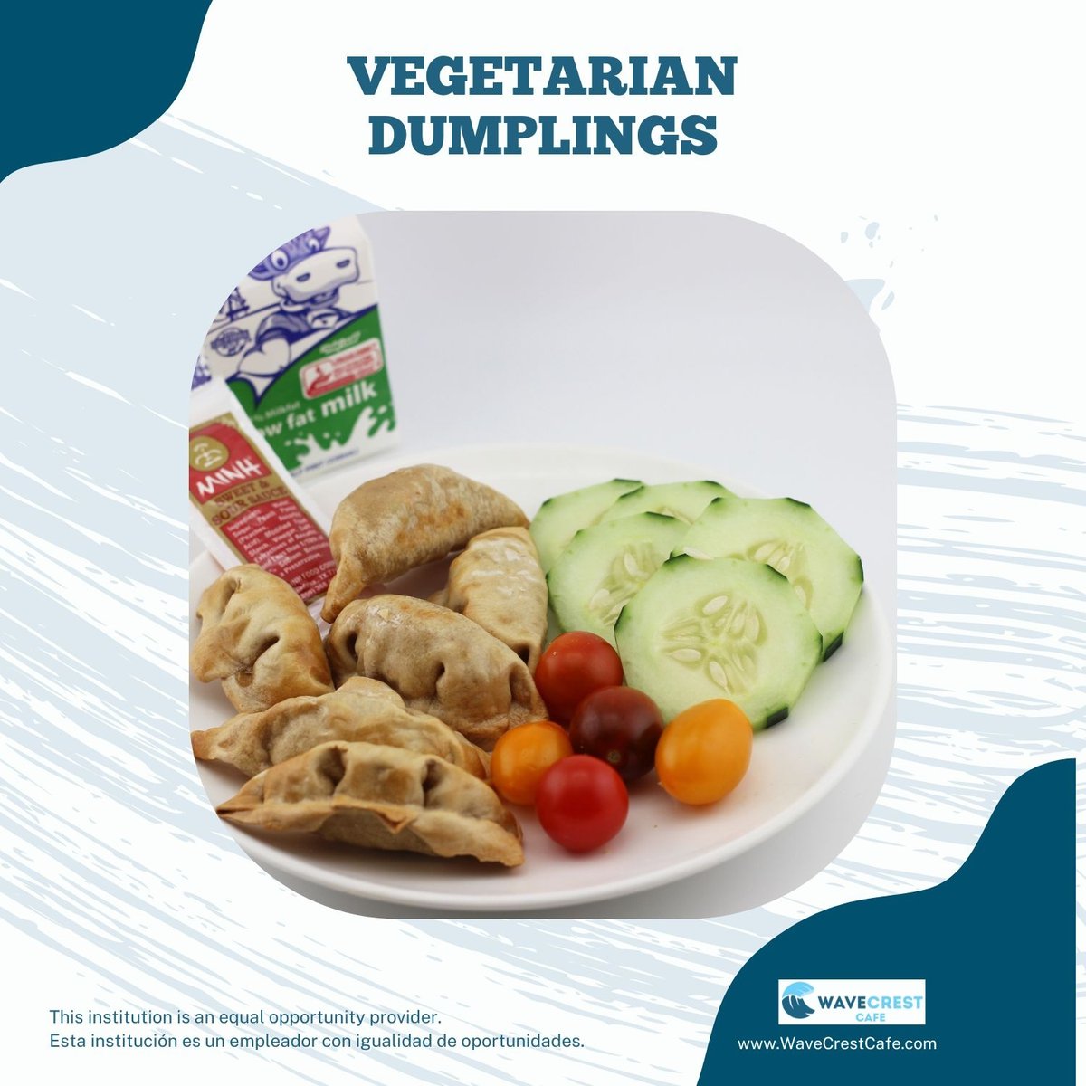 It's the final #menumonday of January and today we're highlighting our new Vegetarian Dunmpings! Fresh and tasty veggie dumplings with a tangy sauce and your choice from our selection of fresh, seasonal fruits &amp; veggies. 

Be sure to check your menu to see what’s being served ...