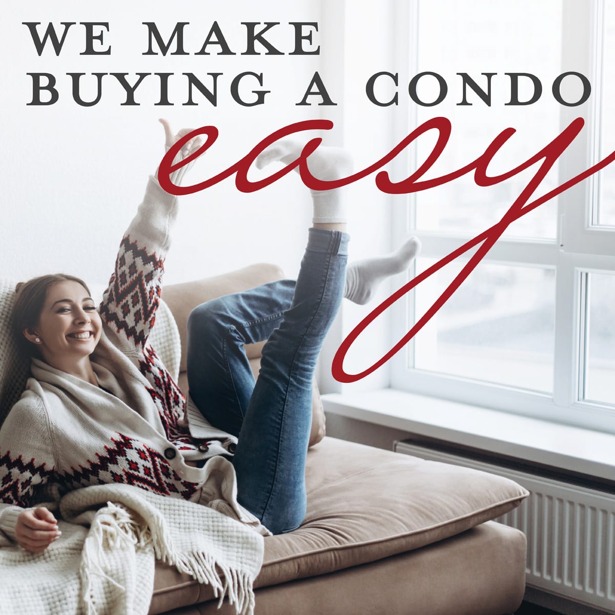 Mkach1's tweet photo. You might have heard the rumor that it's hard to get a loan for a condo. While that might be true for some, it isn’t for us! Let me take the hard work out of the condo-buying process — no condo questionnaire required. https://t.co/EiFIOuzXUx