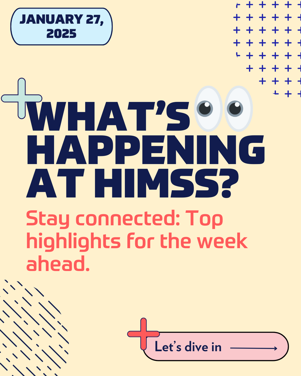HIMSS's tweet photo. As we close out the first month of 2025, we're excited for what lies ahead in the world of digital health. This year is shaping up to be one of innovation, collaboration, and opportunities to make a real impact in healthcare.

Whether you're looking to learn, network, or engage, there's something for everyone in the coming months.

Don’t miss out—stay tuned for upcoming opportunities to connect, grow, and contribute to the digital transformation of healthcare: https://t.co/ezFIgsGj2b