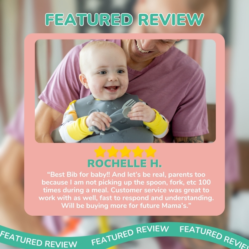 BusyBabyMat's tweet photo. Parenting just got easier!
Say goodbye to the endless cleanups during mealtime with the Busy Baby Bib! Parents like Rochelle love how it keeps utensils off the floor (and sanity in tact). Plus, our customer service is always here to help! 🍼

Tag a parent who needs this! 👇 https://t.co/q0XouSM57q