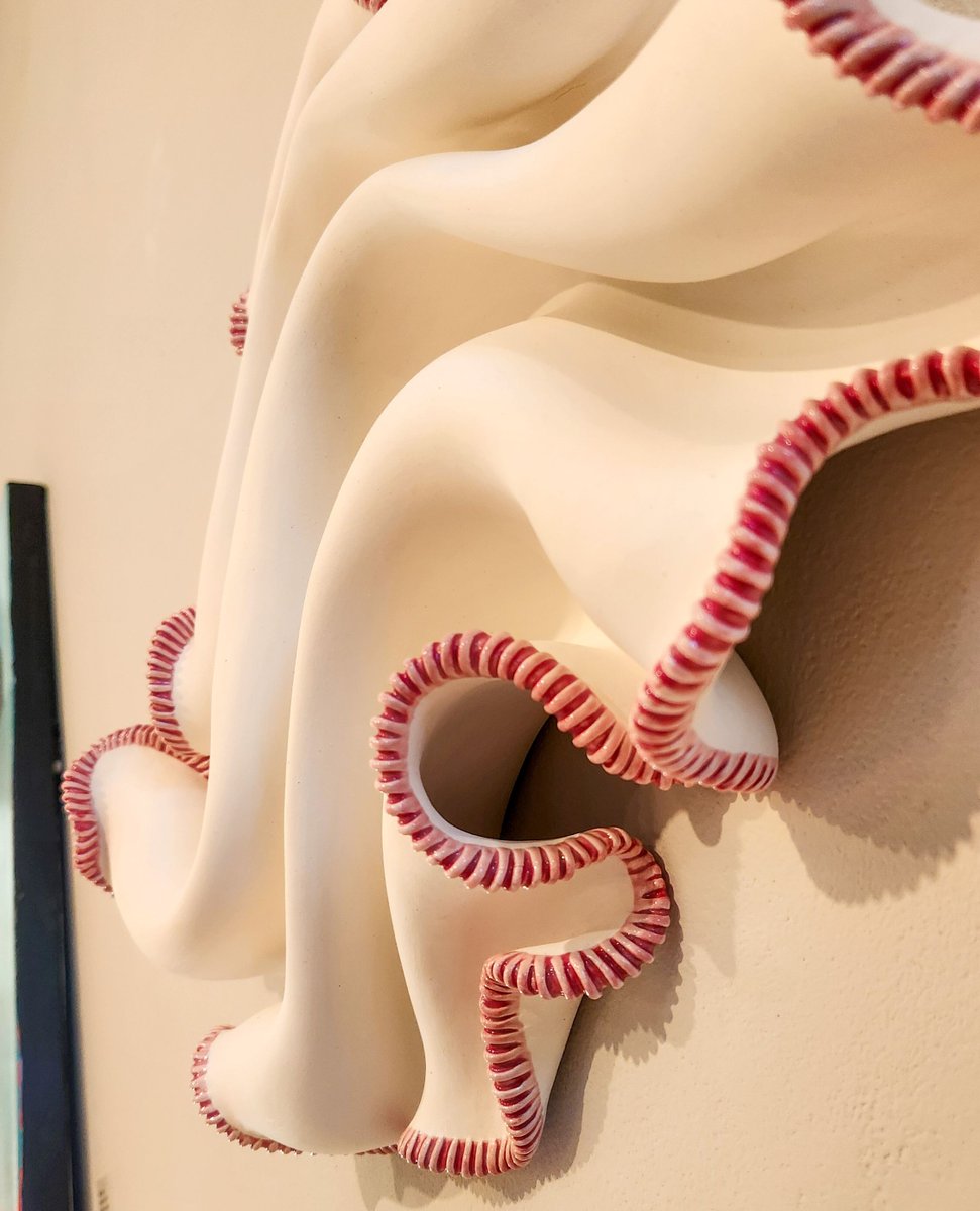 GreenhillNC's tweet photo. Holly Fischer, a renowned ceramics professor, uses art to explore gender norms and beauty standards.

Holly Fischer
Charm, 2024
Ceramic
18 x 16 x 4 inches

Holly Fischer
Queen, 2024
Ceramic
26 x 18 x 14 inches
#ceramic #abstract #feminine #art #artgallery #downtowngso #greensboro https://t.co/rbzNYt1h1X