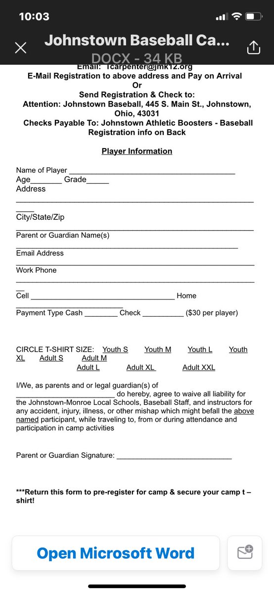 Youth camp coming in March 1st. Looking to see what the future holds. Go Johnnies ⚾️⚾️⚾️