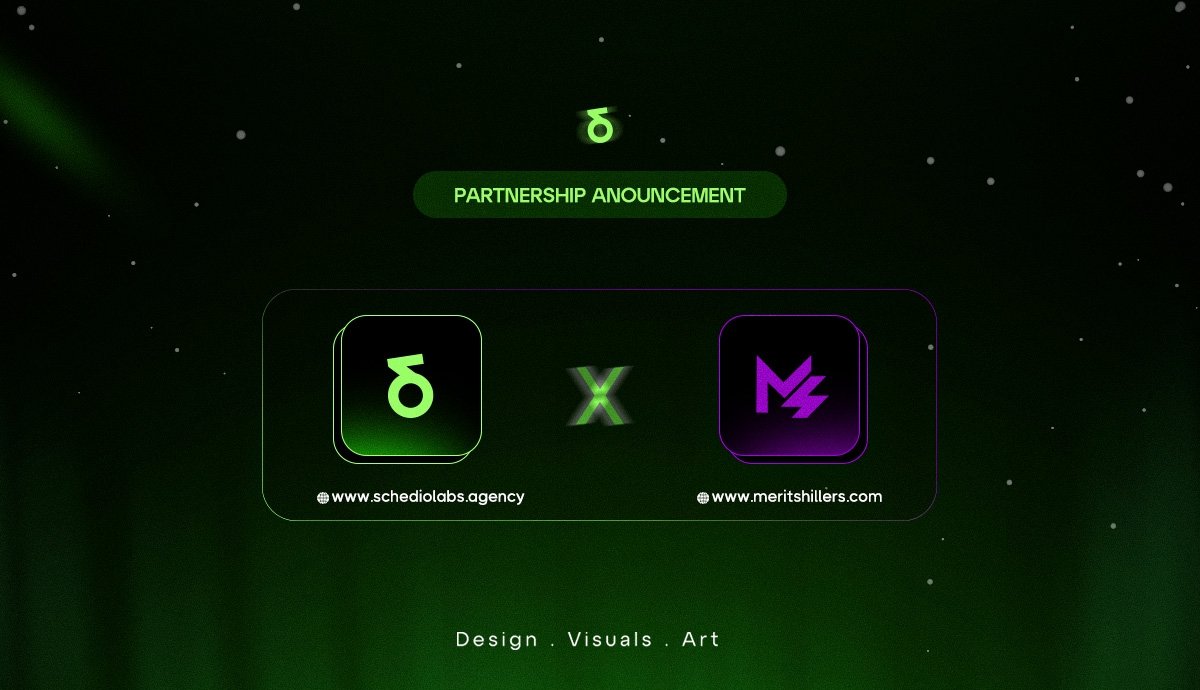 We are delighted to announce an innovative partnership between SchedioLabs agency, and <a href="/merit_shillers/">Merit Shillers</a>

We're set to redefine visual and strategic brand communication.

Look forward to innovative solutions that elevate your brand and product.
