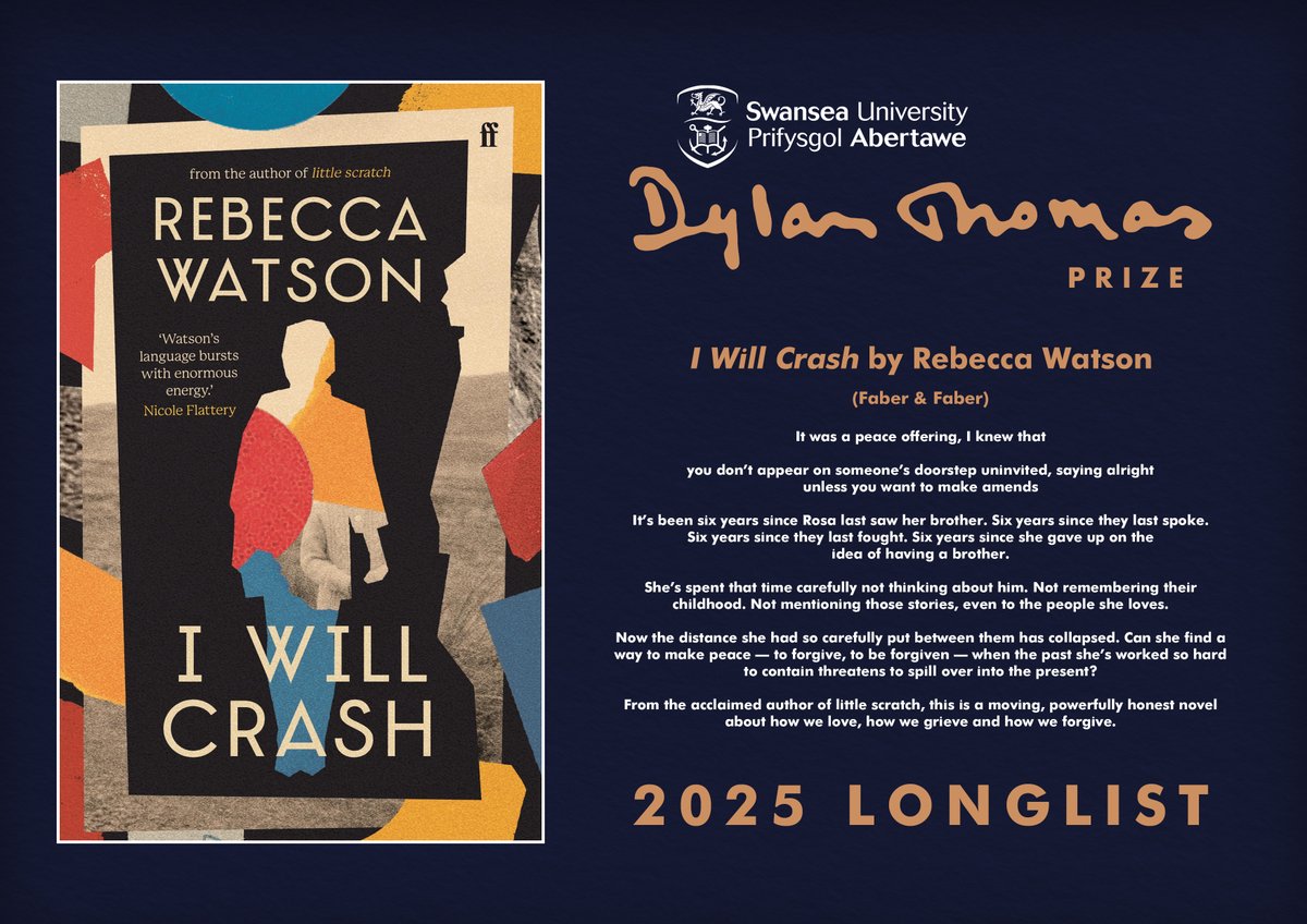 dylanthomprize (@dylanthomprize) on Twitter photo Congratulations to Rebecca Watson (<a href="/rebeccawhatsun/">Rebecca Watson</a>) and all at <a href="/FaberBooks/">Faber Books</a>, for being longlisted for 'I Will Crash.' #SUDTP25 Congratulations to Rebecca Watson (<a href="/rebeccawhatsun/">Rebecca Watson</a>) and all at <a href="/FaberBooks/">Faber Books</a>, for being longlisted for 'I Will Crash.' #SUDTP25