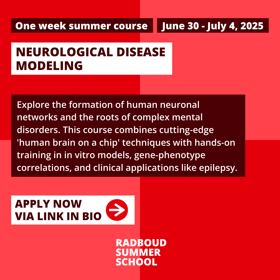 Join Neurological Disease Modeling at Radboud Summer School 2025 to learn innovative research techniques.  🗓️ June 30-July 4, 2025  📷 
Apply: ru.nl/en/education/e…
…Watch out:  FENS/IBRO-PERC stipends are available Apply: loom.ly/yJqQ0rY 
#Neuroscience #FENS