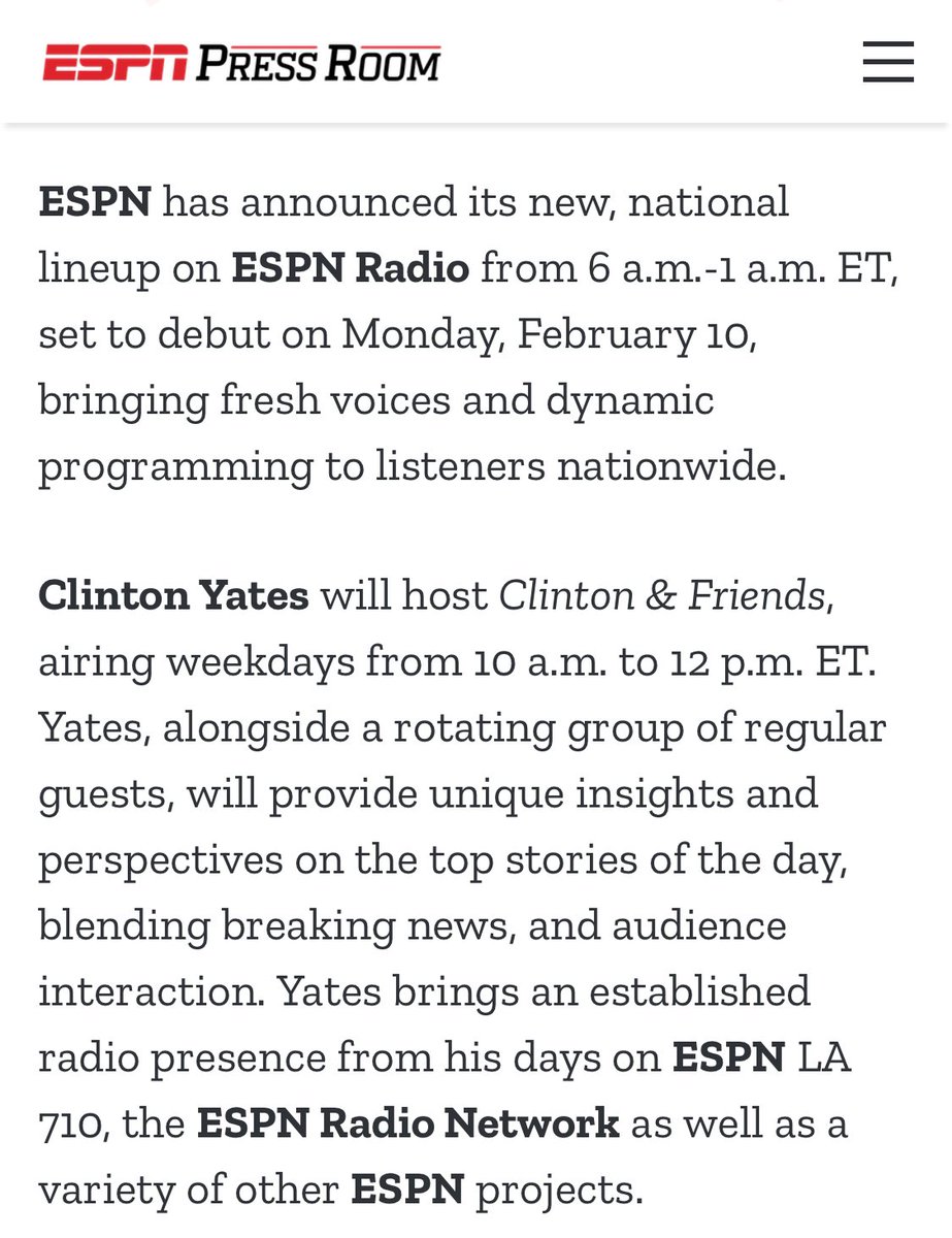 Clinton Yates tweet media