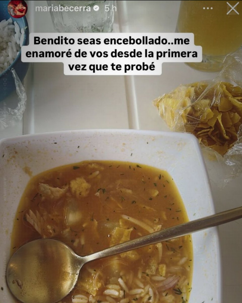 MrOFFSIDER's tweet photo. Maria Becerra fan del encebollado como vos, como yo, como cualquier persona. https://t.co/cXtauInhRo