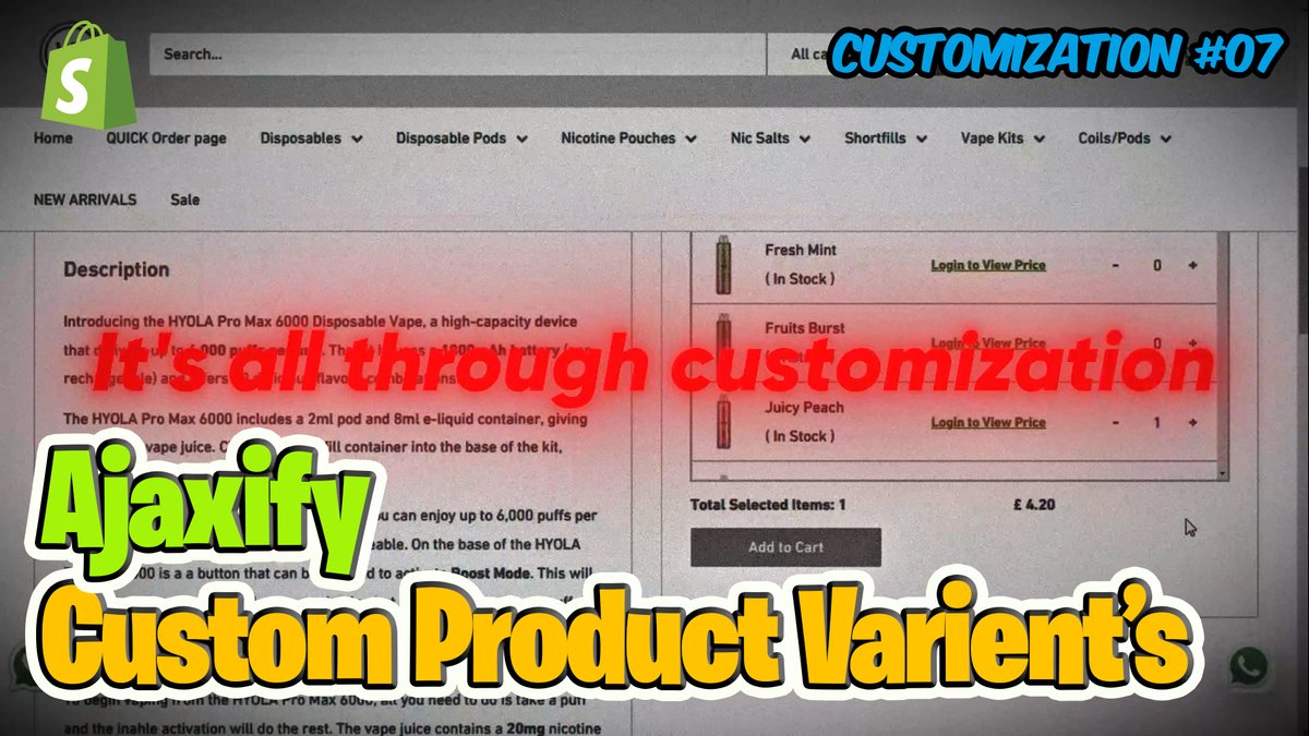 dvlp_studio's tweet image. We Create a Custom Products Varient's Bundle Ajaxify
Check out- youtu.be/WXRY_q8oP7E
#shopify #shopifythemedevelopment