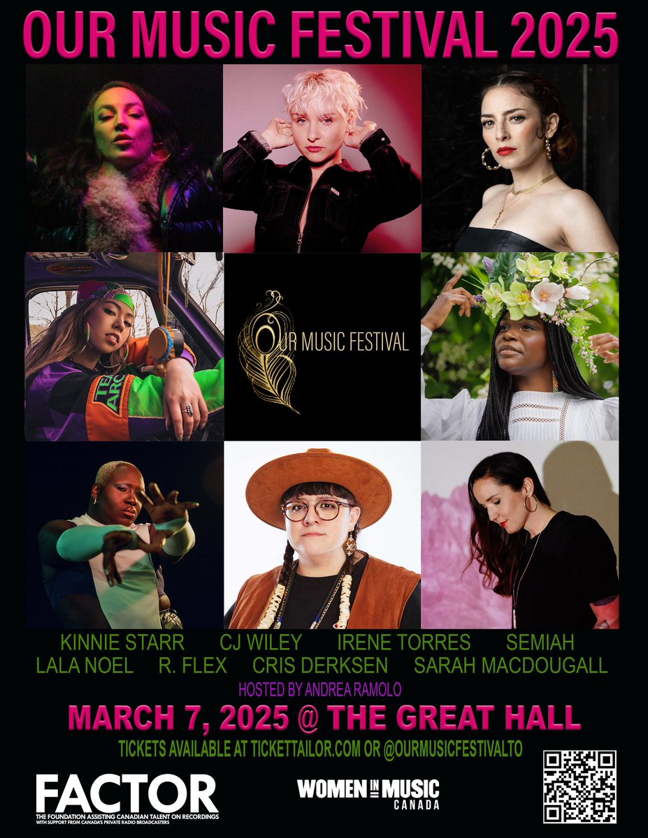 AndreaRamolo's tweet photo. The 2nd OUR MUSIC FESTIVAL is happening on March 7th @TheGreatHallTO !

Check out this lineup! 💫 

Early bird ticket prices available only until this Friday! Tell all your friends! 🎟️🎟️🎟️

https://t.co/y4epFbTZix https://t.co/ykrzOJkngI