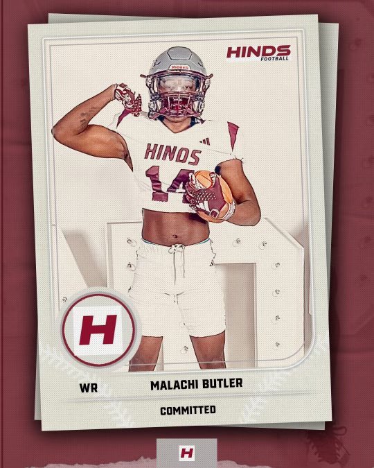 Malachi butler (@mali_butler14) on Twitter photo I am extremely grateful to be announcing my commitment to Hinds cc!!
<a href="/CoachCSmithBHS/">Chris Smith</a> <a href="/CoachJones2010/">CJ</a> <a href="/Coach_OC14/">Omarr Conner</a> <a href="/CoachHarrisBHS/">Zach Harris</a> <a href="/HindsCC_FB/">Hinds CC Football</a> <a href="/Bartlett_FB/">Bartlett Panthers Football</a> I am extremely grateful to be announcing my commitment to Hinds cc!!
<a href="/CoachCSmithBHS/">Chris Smith</a> <a href="/CoachJones2010/">CJ</a> <a href="/Coach_OC14/">Omarr Conner</a> <a href="/CoachHarrisBHS/">Zach Harris</a> <a href="/HindsCC_FB/">Hinds CC Football</a> <a href="/Bartlett_FB/">Bartlett Panthers Football</a>