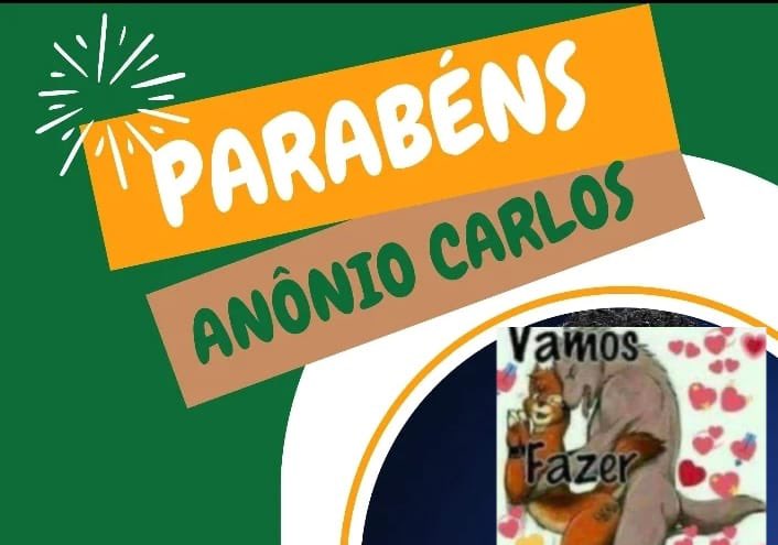 parabéns anônio carlos