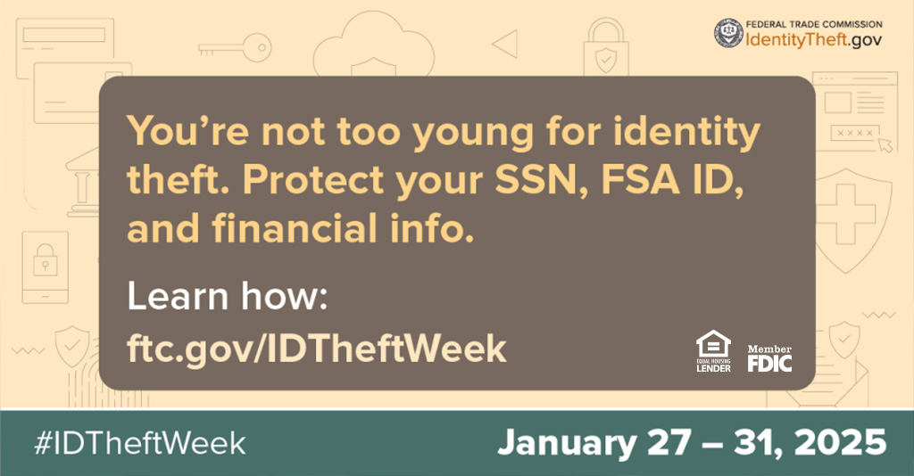 Find out what to do if your identity is stolen. #IDTheftWeek starts today! Visit ftc.gov/IDTheftWeek to learn about free events and resources. #IDTheft