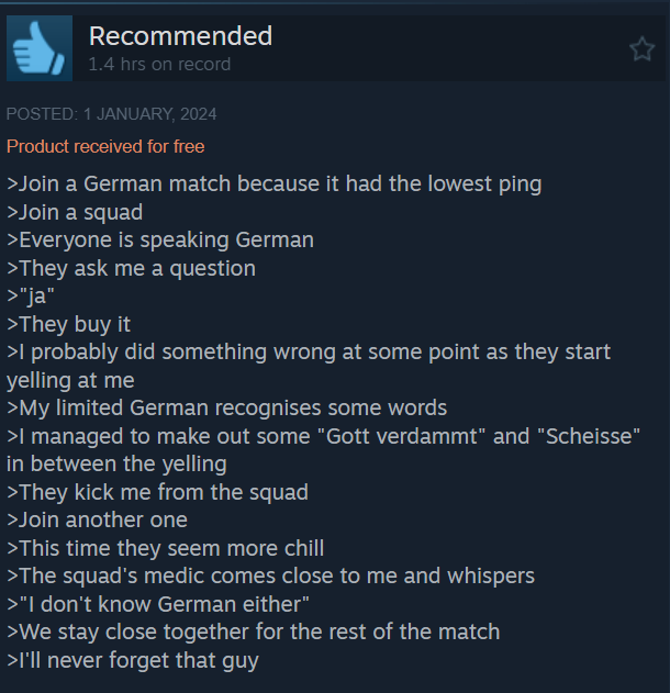 OddSteamReviews's tweet image. Hell Let Loose