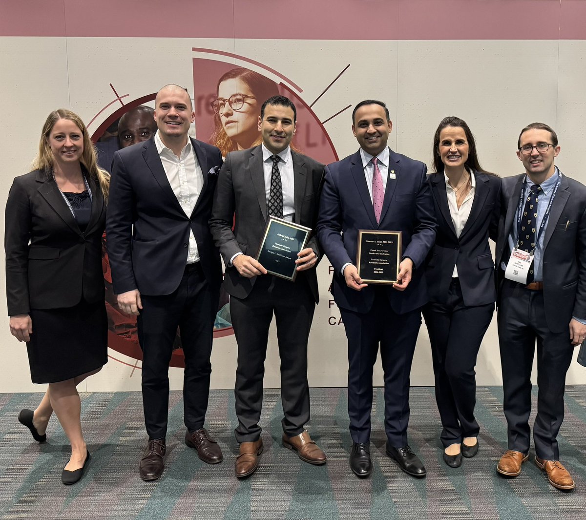Brigham and Women's Cardiac Surgery (@brighamcardiac) on Twitter photo Congratulations to all!! From left to right. Brigham awards. 🏆🏆🏆#STS2025 <a href="/BrighamSurgery/">Brigham and Women’s Department of Surgery</a> <a href="/WomenInThoracic/">WomenInThoracicSurg</a> <a href="/ThoracicSurgFnd/">The Thoracic Surgery Foundation (TSF)</a>
1. 2024-2025 Michael Davidson Award <a href="/LScrimgeourMD/">Laura Scrimgeour</a>
2. TSF Research Award <a href="/SchlossMaxJakob/">Maximilian J. Schloss</a>
3. McGoon teaching award #Sabe
4. 2025-2026 Michael Davidson Congratulations to all!! From left to right. Brigham awards. 🏆🏆🏆#STS2025 <a href="/BrighamSurgery/">Brigham and Women’s Department of Surgery</a> <a href="/WomenInThoracic/">WomenInThoracicSurg</a> <a href="/ThoracicSurgFnd/">The Thoracic Surgery Foundation (TSF)</a>
1. 2024-2025 Michael Davidson Award <a href="/LScrimgeourMD/">Laura Scrimgeour</a>
2. TSF Research Award <a href="/SchlossMaxJakob/">Maximilian J. Schloss</a>
3. McGoon teaching award #Sabe
4. 2025-2026 Michael Davidson