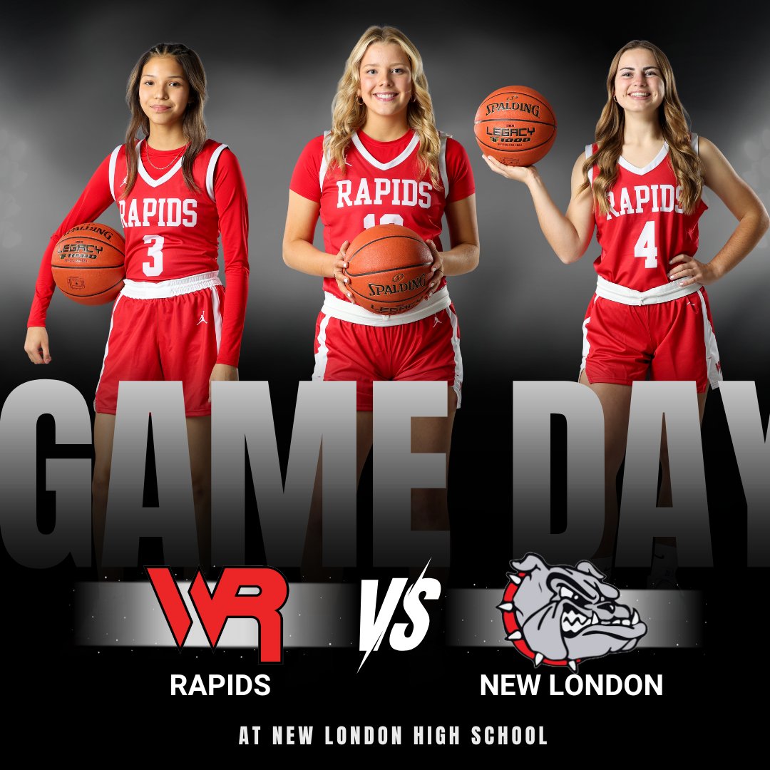 WR Girls Hoops (@wrgirlshoops) on Twitter photo 🚨🚨GAME DAY!!🚨🚨
Tonight our Red Raiders will be traveling to New London to take on the Bulldogs!
🏫 At New London High School
⏰ JV at 5:40, Varsity at 7:00
📺 Livestream on NFHS network 🚨🚨GAME DAY!!🚨🚨
Tonight our Red Raiders will be traveling to New London to take on the Bulldogs!
🏫 At New London High School
⏰ JV at 5:40, Varsity at 7:00
📺 Livestream on NFHS network