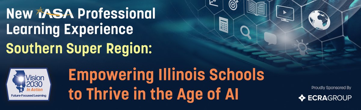 We're excited to host the first of three AI Super Region workshops tomorrow led by <a href="/DrDawnIASA/">Dawn Bridges, Ed.D</a> and Dr. Bill Daggett. Thank you to <a href="/ECRAGROUP/">ECRA Group</a> for sponsoring this event. In our latest issue of Leadership Matters, Dr. John Gatta wrote about AI solutions for schools, including a HR