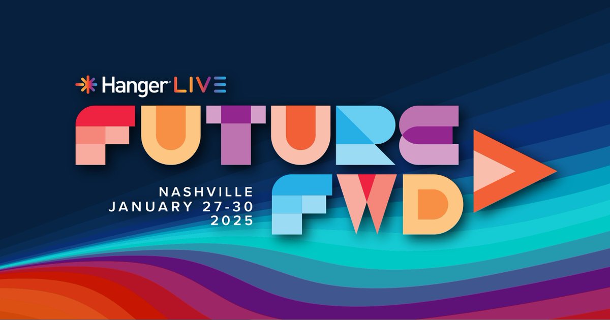 Looking forward to seeing everyone in Nashville!! Booth: 146/147
#HangerLIVE #FutureFWD #MyoPro