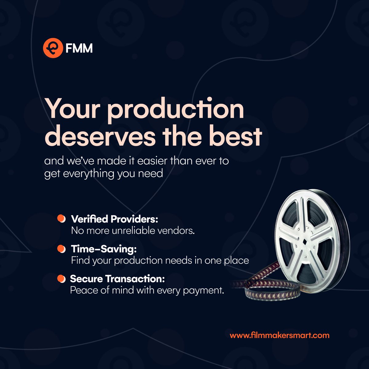 Filmmakers_mart's tweet photo. Every film production deserves the best services and Filmmakers Mart connects with you to trusted service providers to make your production seamless.
Sign up on filmmakers Mart today, to get your film production needs in one place << https://t.co/dWD5mFpUIe
#filmservice https://t.co/ljy8Ayojl7