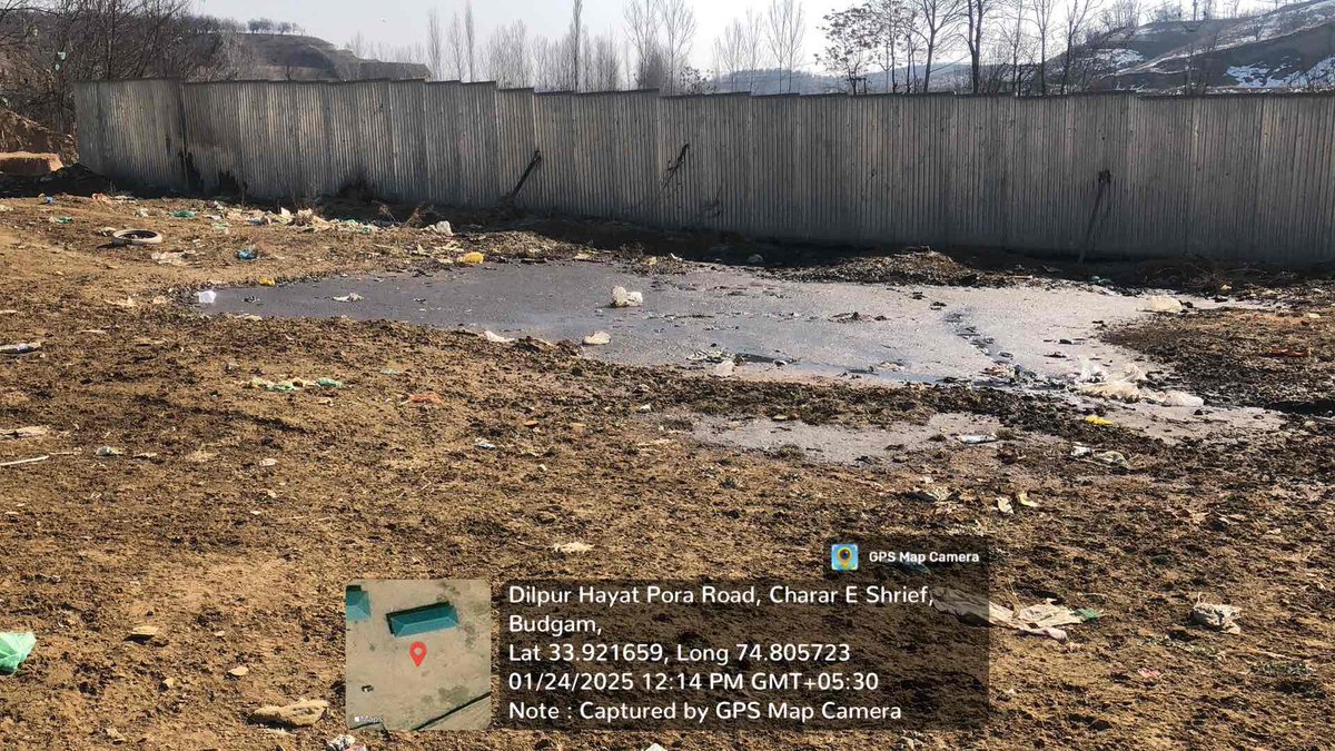 suhailahmedkhan's tweet photo. #CleanCharieshriff 

Urgent call to @smc_srinagar and @JKNC_ : The garbage and sewage leaks in Budgam's Charieshriff area are unacceptable! Our community deserves clean streets and health safety. Immediate action is needed to address this ongoing issue! #CleanBudgam #HealthFirst"

@CM_JnK 

The geo coordinate are cordially mentioned!
