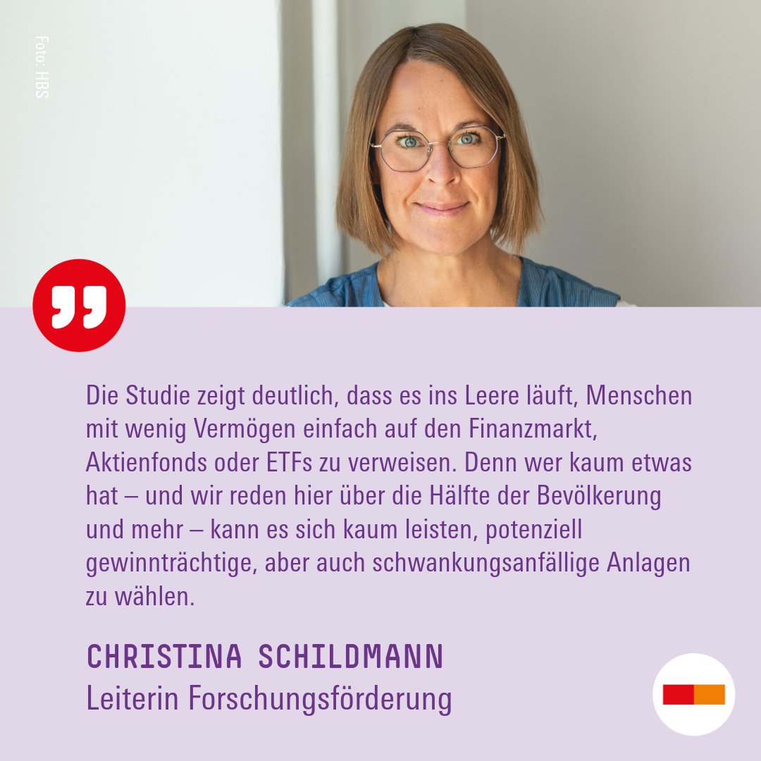 Hans-Böckler-Stiftung (@boeckler_de) on Twitter photo Die Untersuchung zum Armutsnachteil auf dem Finanzmarkt entlarvt damit den Mythos, private Anlageformen könnten für alle gewinnbringend soziale Sicherung leisten.
Die gesamte Studie bei Finanzwende Recherche <a href="/fw_recherche/">Finanzwende Recherche</a> zum Download: finanzwende-recherche.de/unsere-themen/…
(2/3) Die Untersuchung zum Armutsnachteil auf dem Finanzmarkt entlarvt damit den Mythos, private Anlageformen könnten für alle gewinnbringend soziale Sicherung leisten.
Die gesamte Studie bei Finanzwende Recherche <a href="/fw_recherche/">Finanzwende Recherche</a> zum Download: finanzwende-recherche.de/unsere-themen/…
(2/3)