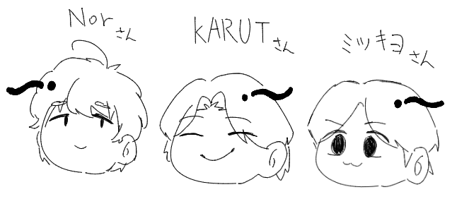 kuzuCITRUSu23's tweet photo. 雰囲気DJのお三方 落書き 分かる人にはそれとなく伝わるかと デフォった方がそれっぽくなった気がする #ブルアカ #ミツキヨ #KARUT #Nor https://t.co/b3t9AOa59f