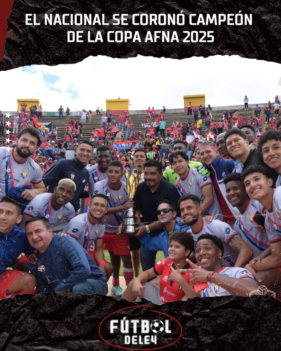 Futboldeley_'s tweet image. ⚽ | ¡El Nacional se consagra #campeón de la Copa #AFNA! 🏆
#ElNacional venció 1-0 a Vinotinto en la final de la Copa AFNA, disputada en el estadio Olímpico Atahualpa. Este triunfo también le da un impulso anímico para enfrentar a #LDUQ en la final de la #SupercopaEcuador.