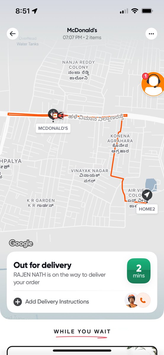 KartikTweets's tweet photo. @Swiggy it takes 2 hours 2 delivery partners for you to cancel an order from McDonald’s? https://t.co/cv11RnvRJw