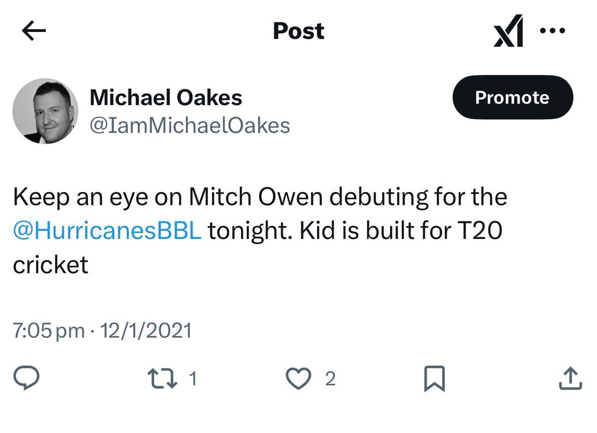 Not much else more poignant to post that this after last night. Well done Mitchy