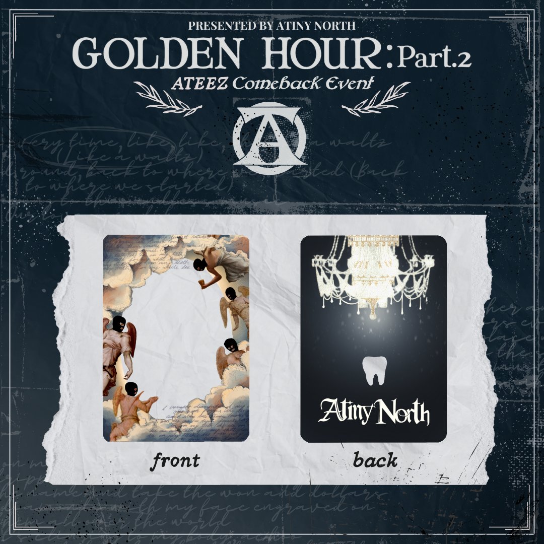 ATINYNORTH's tweet photo. 🩰🔥♟️🧊🦷

PC HOLDER REVEAL

Ice On My Teeth PC holders will be included in Tier 2 orders + will be available for purchase individually.

Donation Tier order form is available through our linktree;
https://t.co/4iK7IawsVg

Strange Mansion awaits you…

~~~

*Tier order form will be open until Wednesday February 19 at midnight EST.

#ATEEZ #에이티즈 #IceOnMyTeeth #GOLDENHOUR #GOLDENHOUR_Part2 #ATINYNORTH  #ATEEZFANBASE #TORONTOKPOP #KPOPEVENT