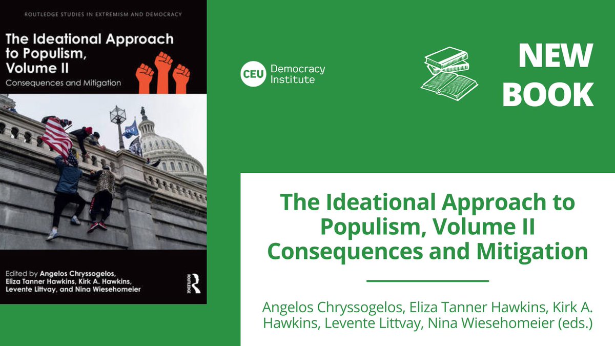 CEU Democracy Institute (@ceudeminst) on Twitter photo 📚 The volume co-edited by our <a href="/OSUNForum/">Global Forum</a> conveners Kirk A. Hawkins and <a href="/littvay/">Levente Littvay</a> provides a series of specific predictions about the distinct impact of populist ideas.
Details:
👉 tinyurl.com/3buw5wr8 📚 The volume co-edited by our <a href="/OSUNForum/">Global Forum</a> conveners Kirk A. Hawkins and <a href="/littvay/">Levente Littvay</a> provides a series of specific predictions about the distinct impact of populist ideas.
Details:
👉 tinyurl.com/3buw5wr8