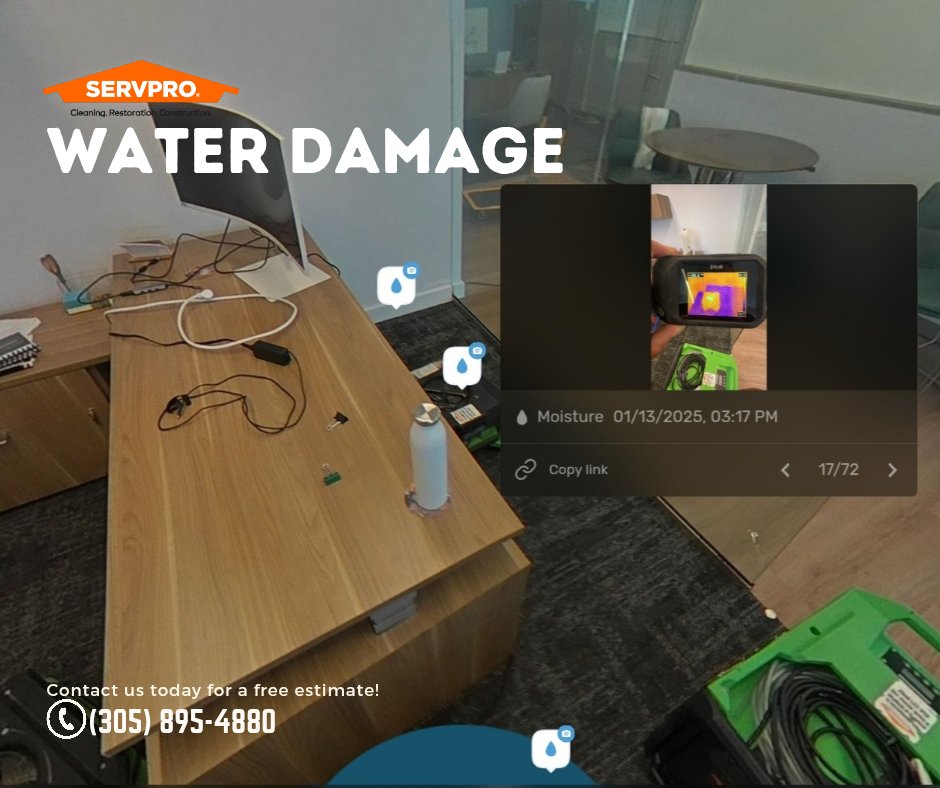 Don't let water damage ruin your workspace! SERVPRO is here to restore your office to its best condition. Call us today for a free estimate: (305) 895-4880.

#WaterDamage #RestorationExperts #SERVPRO #OfficeRestoration #PropertyDamage #EmergencyServices #CleanupAndRestoration