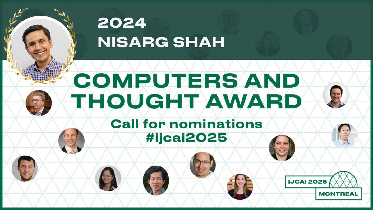 IJCAIconf (@ijcaiconf) on Twitter photo #IJCAIawards Nisarg Shah <a href="/nsrg_shah/">Nisarg Shah</a> co-developed a nonprofit #Spliddit <a href="/Spliddit/">Spliddit</a> that has helped over 250,000 people make #fair everyday decisions🌐👀 spliddit.org
Nisarg is the winner of the 2024 IJCAI Computers and Though Award.
#IJCAI2025
<a href="/VectorInst/">Vector Institute</a> #IJCAIawards Nisarg Shah <a href="/nsrg_shah/">Nisarg Shah</a> co-developed a nonprofit #Spliddit <a href="/Spliddit/">Spliddit</a> that has helped over 250,000 people make #fair everyday decisions🌐👀 spliddit.org
Nisarg is the winner of the 2024 IJCAI Computers and Though Award.
#IJCAI2025
<a href="/VectorInst/">Vector Institute</a>