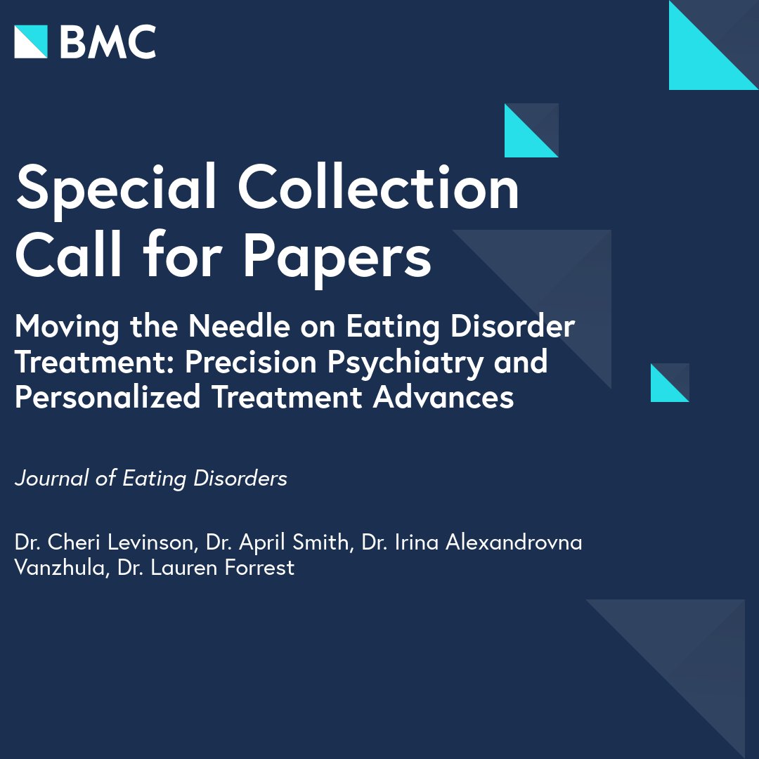 uofleatlab's tweet image. CALL FOR PAPERS!!
Drs. Levinson, Smith, Vanzhula and Forrest are editing!
For more information, visit: biomedcentral.com/collections/MN…