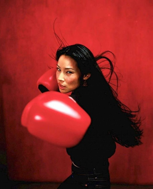 Lucy Liu photographed by Peter Lindbergh