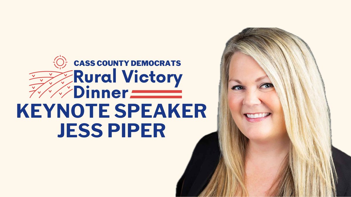 We're excited to announce Jess Piper as the keynote speaker at our inaugural Rural Victory Dinner! Jess is a dirt road Democrat, the Executive Director of Blue Missouri, and a former candidate for Missouri State House.

Get your tickets while they last: secure.actblue.com/donate/ruralvi…