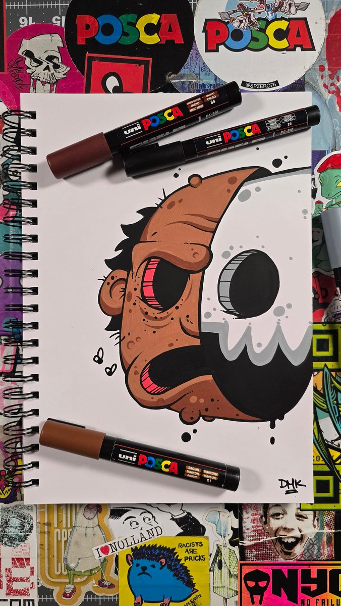 Korporate's tweet image. Learn to draw with me! Join the Korp Academy today for all the weird drawing tutorials. #learntodraw #posca #drawing