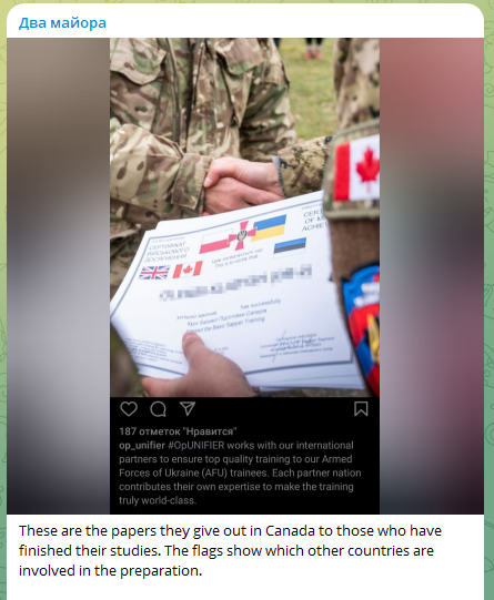prestonstew_'s tweet photo. Russian milblogger Two Majors cracked the case: NATO countries are helping to train Ukrainian forces. https://t.co/anX6XOslXU