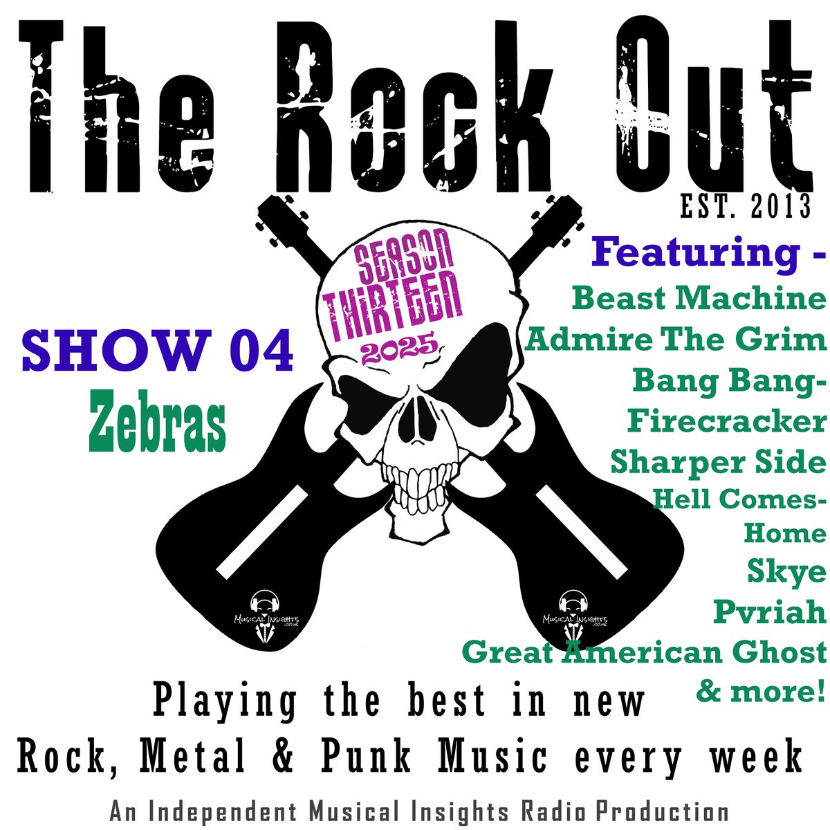 TheRockOutRadio's tweet photo. This week's show S13 E04 - 'Zebras', will be broadcast on @DoverCR tonight (Wednesday) at 10pm GMT
📻https://t.co/6Ju5swIxwT📻
#NewMusic (released Friday) from @GAGBOSTON #SKYE #PVRIAH #BeastMachine & many more!
@musicalinsights @radio_mark
#Rock #Metal #Punk #Metalcore #UK https://t.co/5Q4OWJkMoj