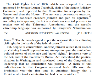 Civil Rights Act 1866