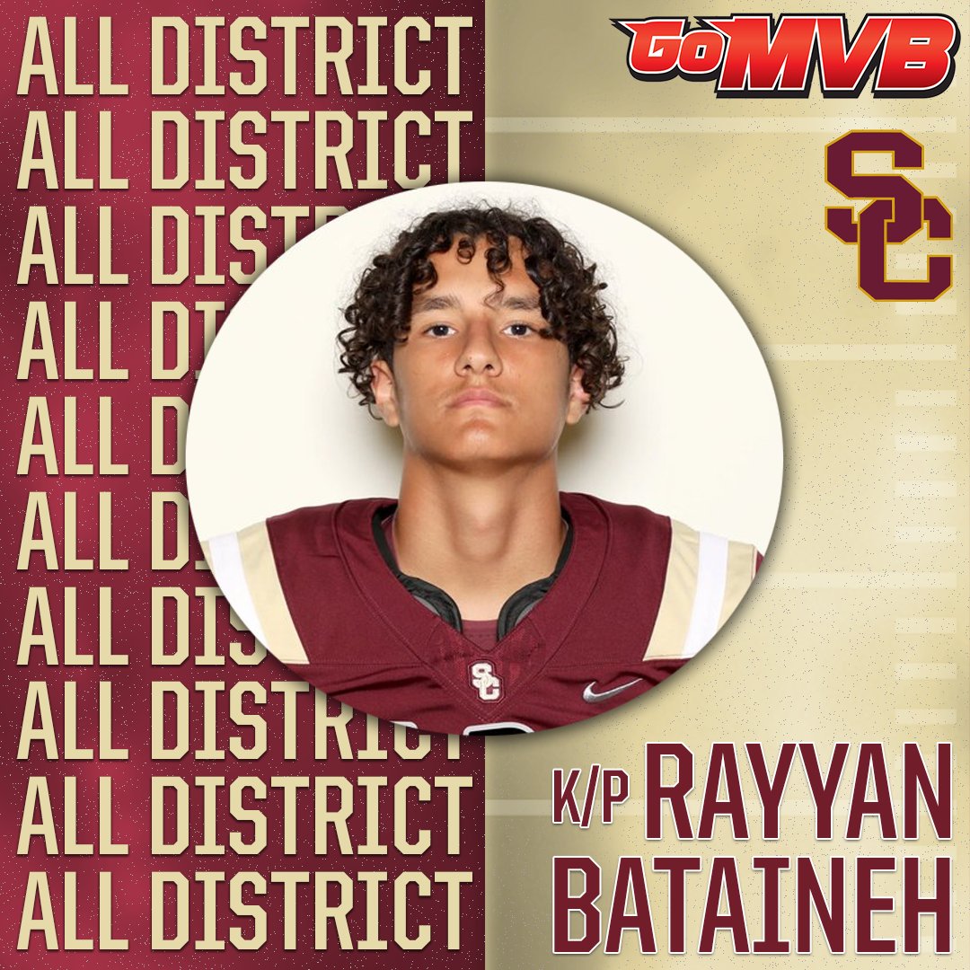 GoMVB Get Seen. Get Serious. Get to the Next Level (@gomvb) on Twitter photo Rayyan Bataineh has earned himself an All-Division honorable mention after a great season!
'25 K/P
Summercreek HS, TX
Follow: <a href="/rayy_bat/">Rayyan Bataineh</a>
#gomvb #hsfootball #athlete #collegerecruiting Rayyan Bataineh has earned himself an All-Division honorable mention after a great season!
'25 K/P
Summercreek HS, TX
Follow: <a href="/rayy_bat/">Rayyan Bataineh</a>
#gomvb #hsfootball #athlete #collegerecruiting