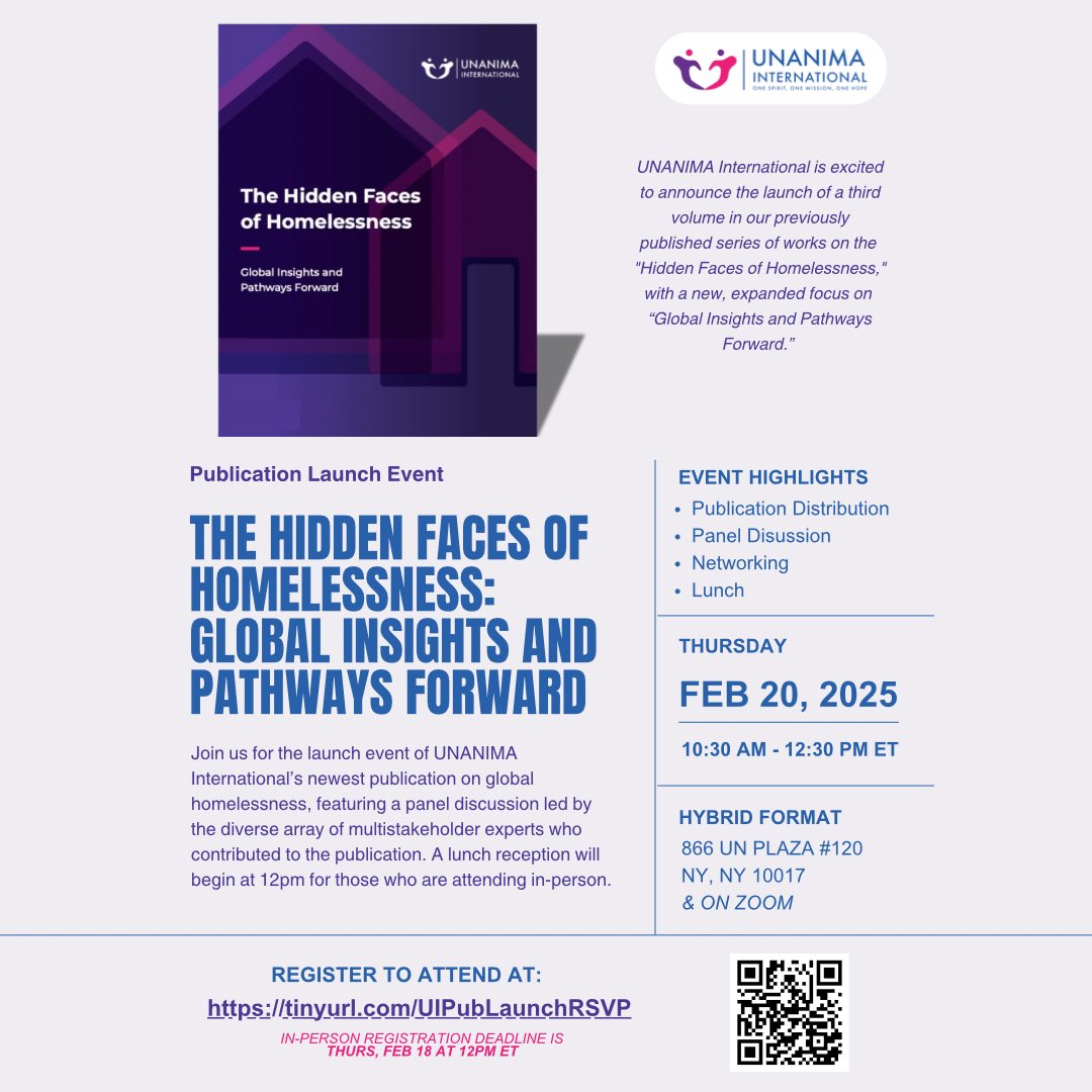 UNANIMA International (@unanimaintl) on Twitter photo We at UNANIMA International invite you to join us on Thursday, February 20th for the launch of our new publication. For more information on the publication launch event and details on how to register, visit tinyurl.com/UIPubLaunchRSVP We at UNANIMA International invite you to join us on Thursday, February 20th for the launch of our new publication. For more information on the publication launch event and details on how to register, visit tinyurl.com/UIPubLaunchRSVP