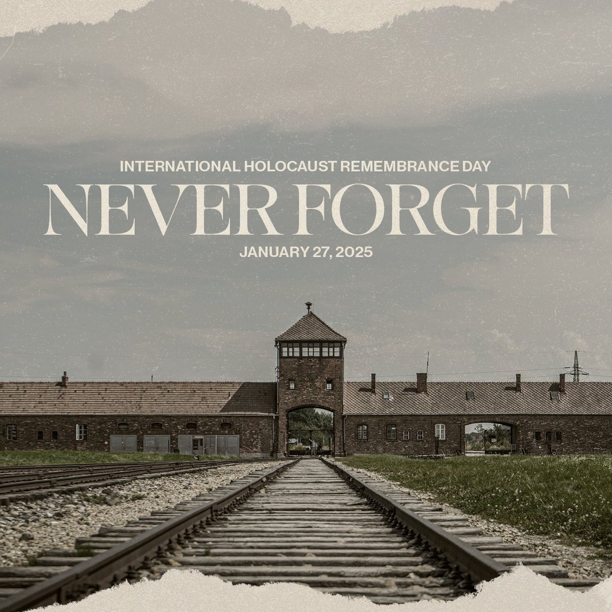 On January 27th, we observe #InternationalHolocaustRemembranceDay, marking the liberation of Auschwitz-Birkenau in 1945. We honor and will never forget the six million Jewish victims and all those persecuted during the Holocaust.