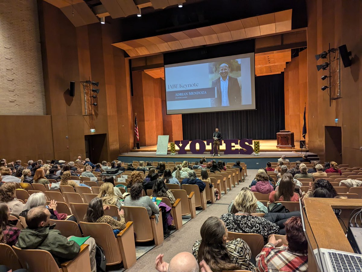 adrianmendozaed's tweet photo. BOOM! Such an honor to Keynote at #IABE Conference.
Enjoyed meeting your beautiful and dedicated team @mollyfuentealba.
See you next time. π #Sisepuede #Math4ELs @Seidlitz_Ed π― https://t.co/BAivJ43dmF